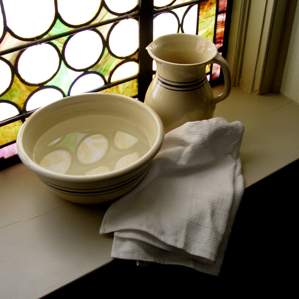 Towel and Basin